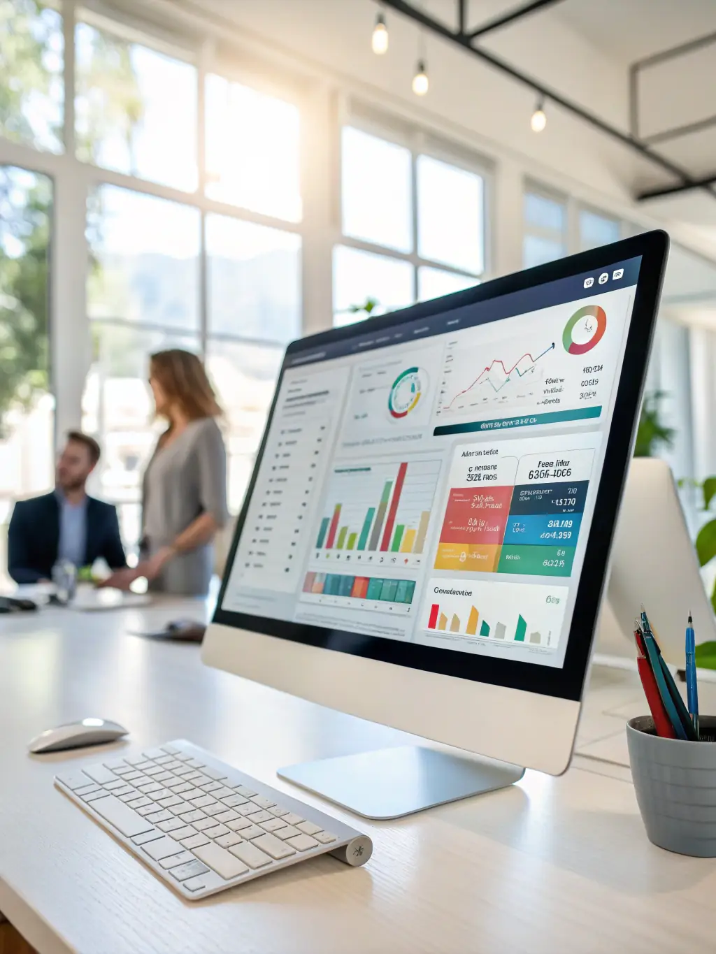 A visual representation of a CRM system interface, highlighting automated workflows and customer data management, illustrating Blink Digital Consulting's CRM capabilities.